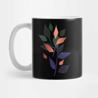 Rose Gold Jewel Tone Foliage Mug